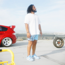 Load image into Gallery viewer, Floral v2 Shorts - Baby Blue