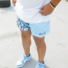 Load image into Gallery viewer, Floral v2 Shorts - Baby Blue