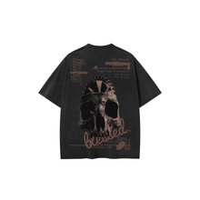 Load image into Gallery viewer, SKULL WASHED BLACK T-SHIRT
