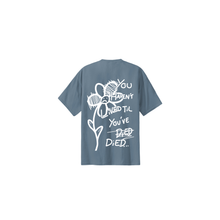 Load image into Gallery viewer, Floral v2 Tee - Stonewash Blue
