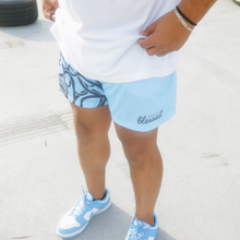 Load image into Gallery viewer, Floral v2 Shorts - Baby Blue
