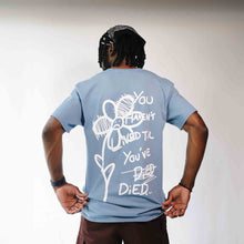 Load image into Gallery viewer, Floral v2 Tee - Stonewash Blue
